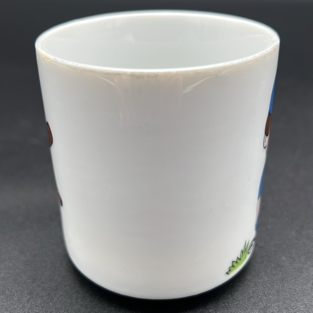 Vintage Mug with Blue Cartoon Baseball Player Mug - Picture 4 of 10